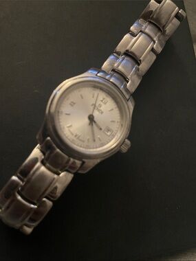 Fendi Silver-Tone Ladies Bracelet Watch with White Dial